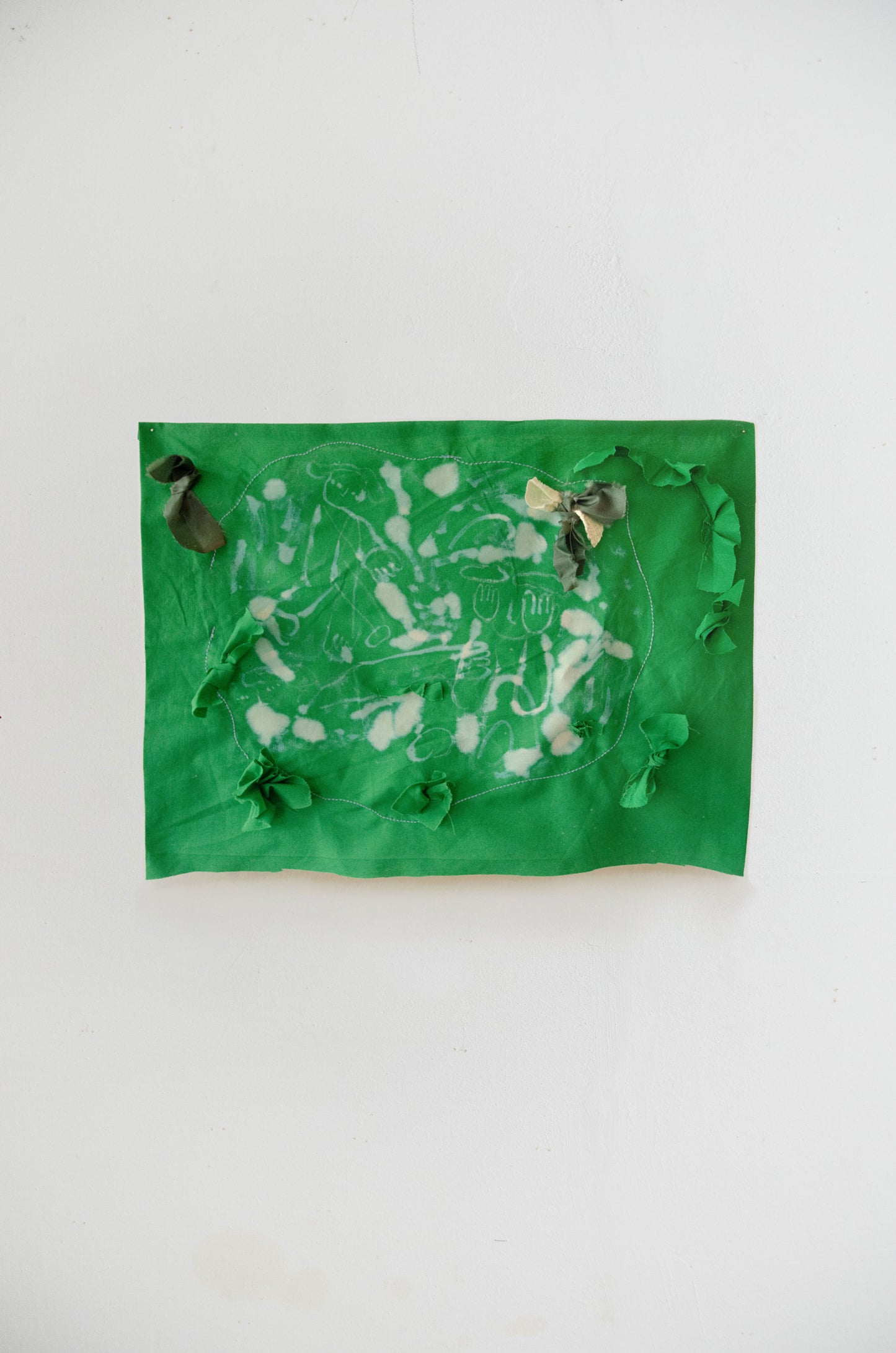 Green bleach textile (SOLD)