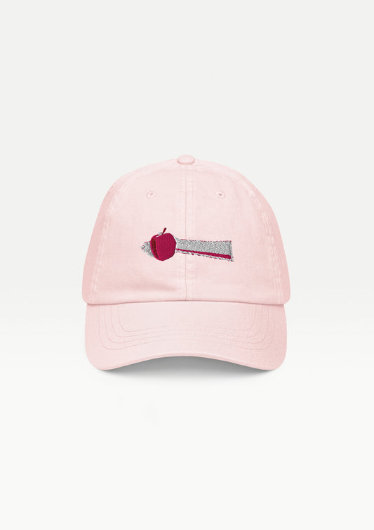Hand with apple Pink cap