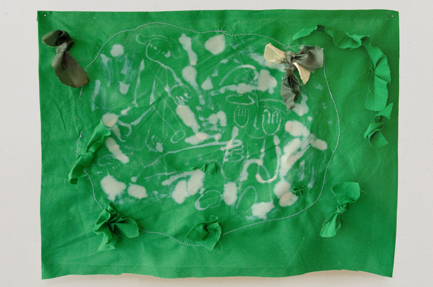 Green bleach textile (SOLD)