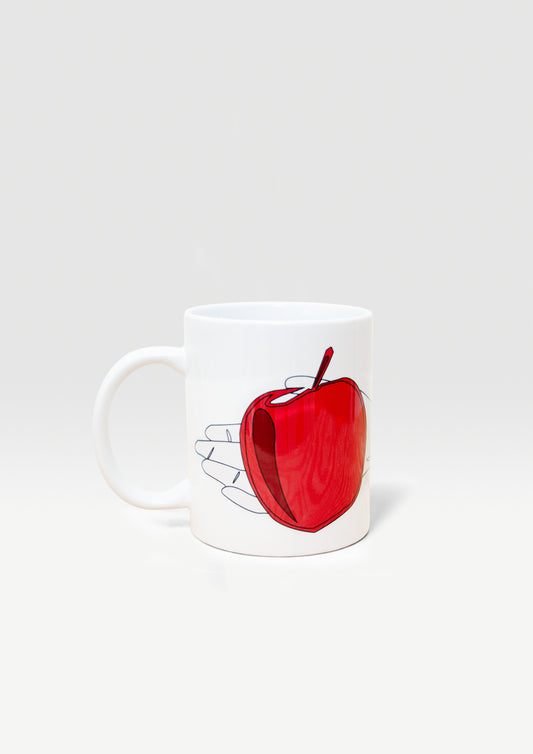 Large hand with apple